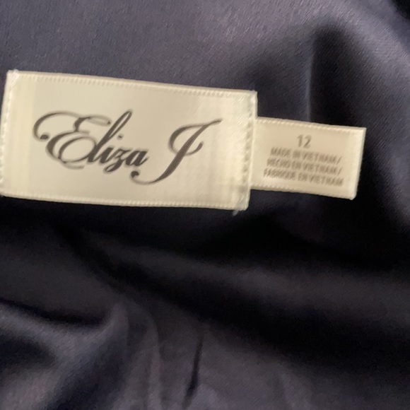NWT Eliza J size 12 navy blue dress - Picture 3 of 5
